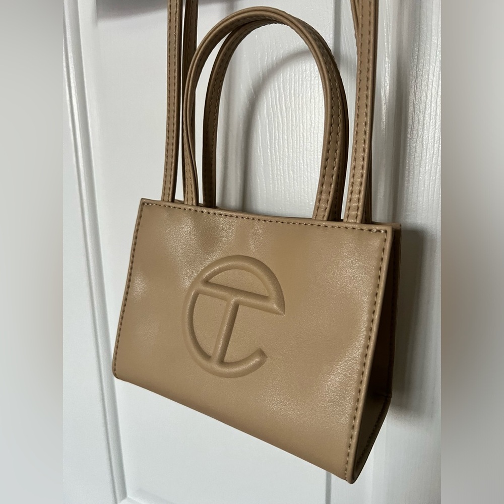 Small Cream Telfar Bag- Like new!